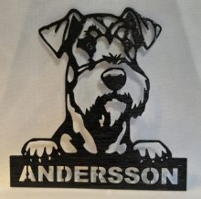 Dörrskylt " Schnauzer"