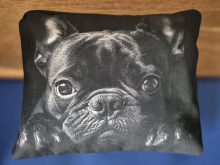 Sminkväska med hundtryck Fransk bulldogg