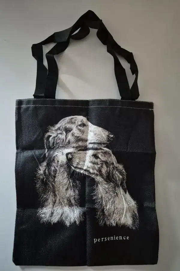 Bag/väska med borzoi tryck