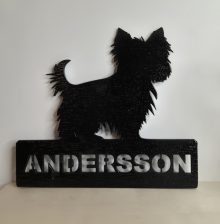 Dörrskylt "Yorkshireterrier"