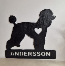 Dörrskylt ”Pudel 1”