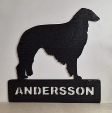 Dörrskylt ”Borzoi”