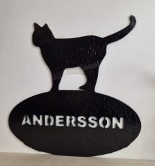 Dörrskylt ”Stående katt”