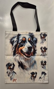 Bag/väska med tryck Miniature american shepherd 2