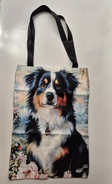Bag/väska med tryck Miniature american shepherd 1