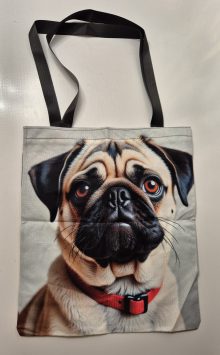 Bag/väska med tryck Mops